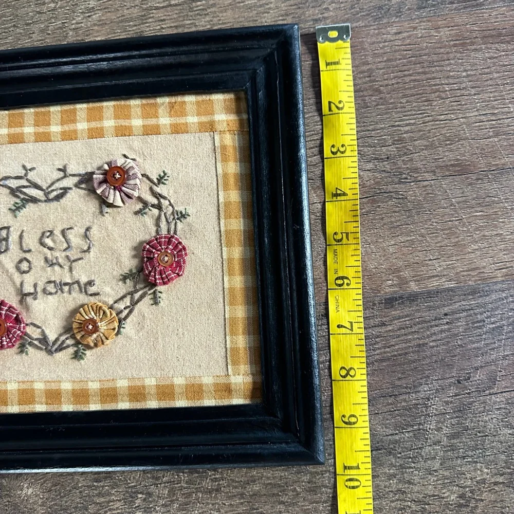 Vintage cross Stitch Home Picture Frame